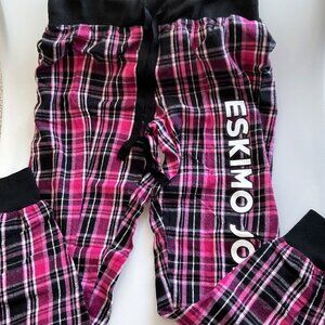 ESKIMO JOE'S  PLAID JOGGERS
